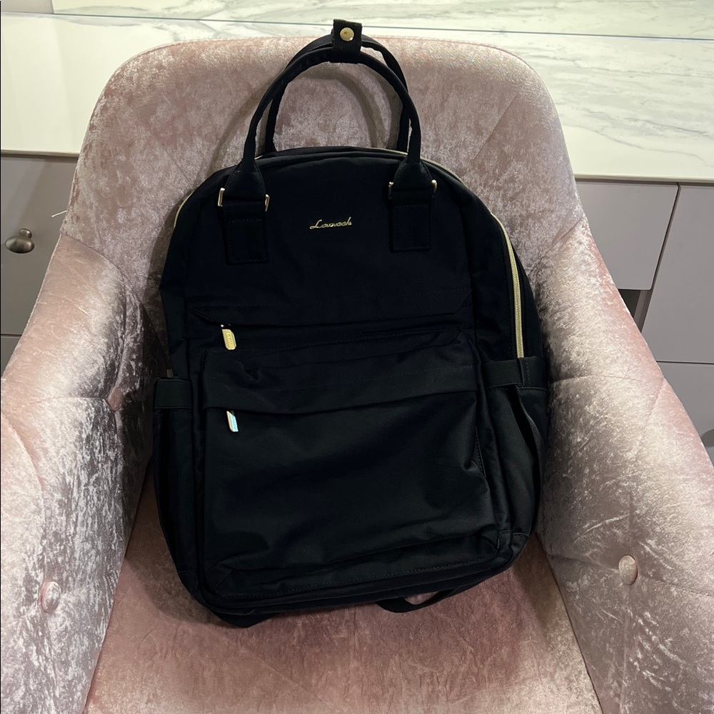 LOVEVOOK Black & Gold Travel Backpack 🖤 - Picture 8 of 9